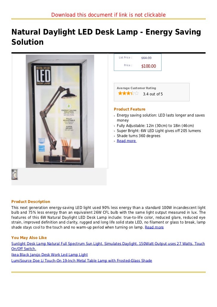 daylight led desk lamp