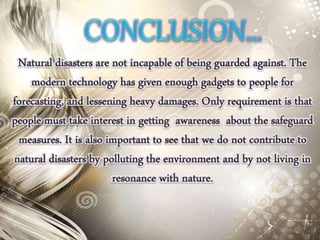 Natural disasters ppt