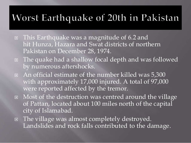 natural disasters in pakistan essay