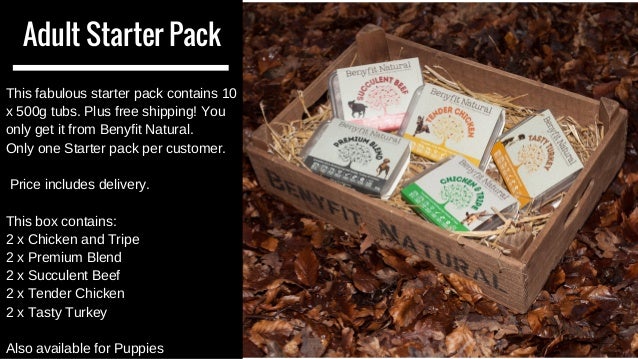 raw dog food starter pack