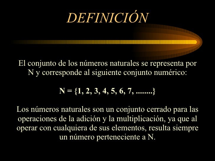 LOS NÚMEROS NATURALES