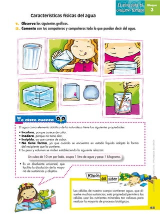 El agua para el         Bloque

                                                                            consumo humano...