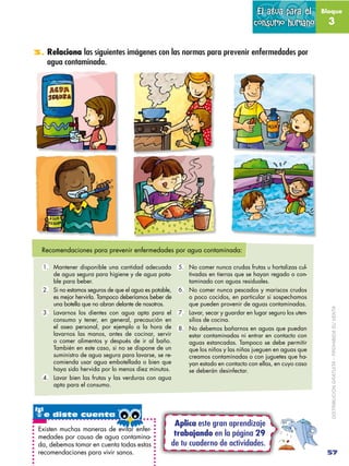 El agua para el         Bloque

                                                                                   consumo...