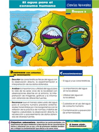 El agua para el
          consumo humano                                              Ciencias Naturales
                 ...