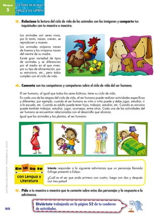 Bloque                                        Los ciclos en la natu-
               5                               raleza...