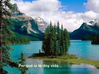 Por qué si te doy vida…