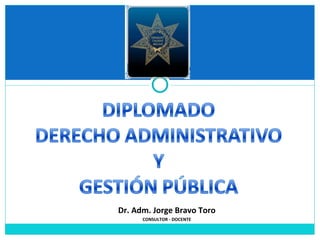 Dr. Adm. Jorge Bravo Toro
      CONSULTOR - DOCENTE
 