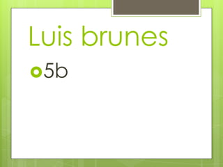 Luis brunes
5b
 