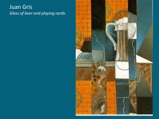 Juan Gris
Glass of beer and playing cards.

 