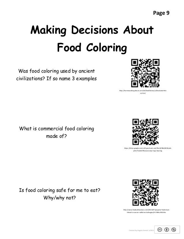Natural food coloring Natural food coloring