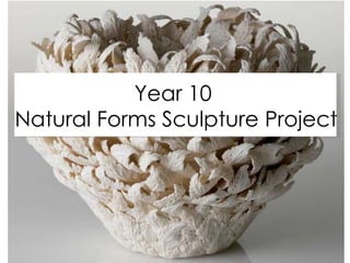Year 10
Natural Forms Sculpture Project
 