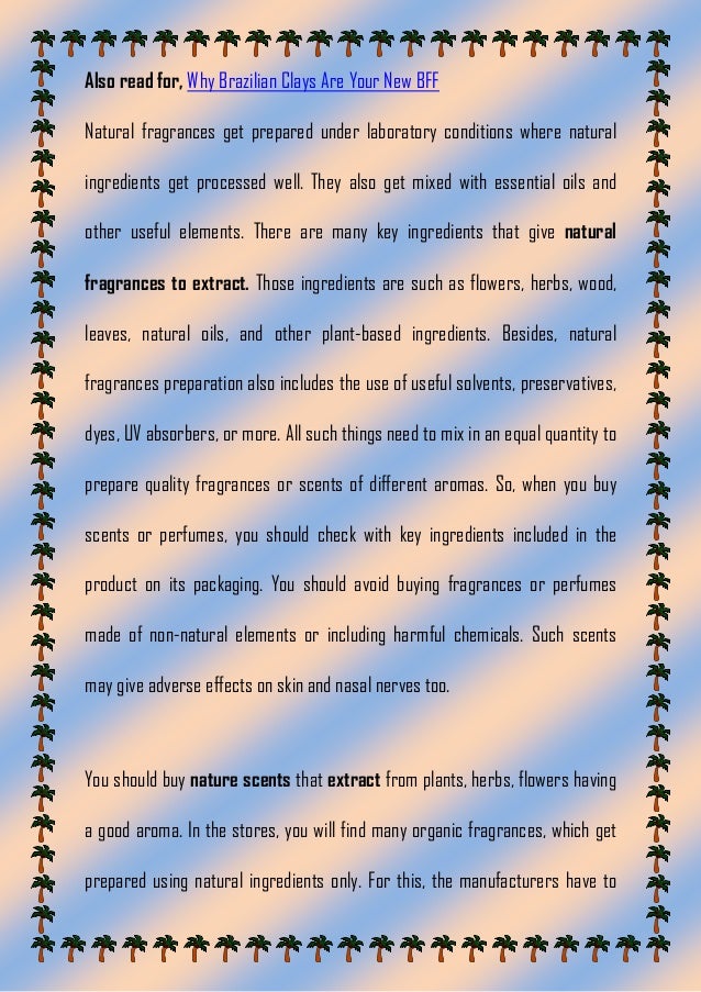 Natural Fragrances Are They Actually Natural and Safe