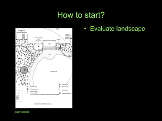 How to start? Evaluate landscape plan areas 