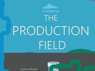 THE
PRODUCTION
FIELD
IT DEPENDS ON
Carmen Olivares
 
