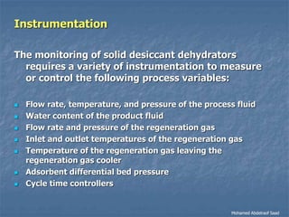Natural gas processing technology   dehydration 3