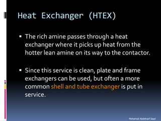 Natural gas processing technology sweetening processes
