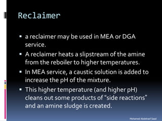 Natural gas processing technology sweetening processes