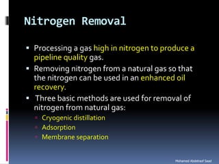 Natural gas processing technology sweetening processes
