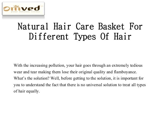 Natural Hair Care Basket For Different Types Of Hair