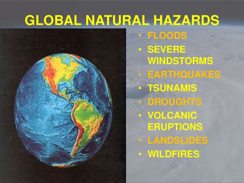 Natural Hazards and Disasters