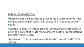 Natural history of disease and levels of prevention | PPTX