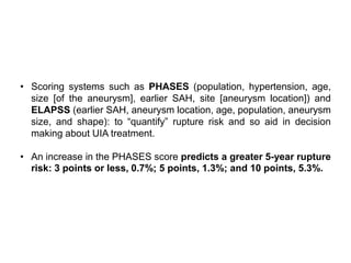 natural history surgical decision aneurysm.pptx