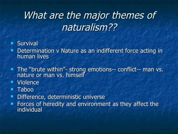 Nature Vs Naturalism Nature Vs Naturalism