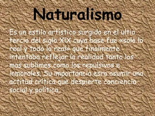 Naturalismo Latinoamericano PPTX