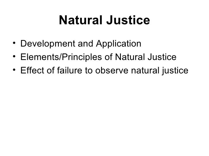 Natural justice