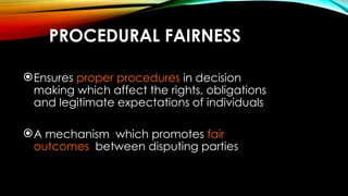 Disputing Fairness Natural Justice in Trinidad and Tobago.. | PPTX
