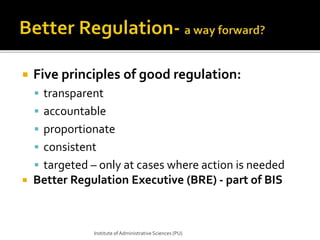 Consistent Regulation Natural justice & its exclusions | PPTX