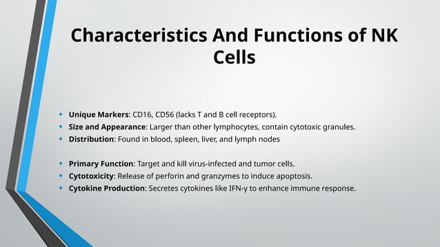Natural Killer Cells Nk Cell Pptx Immunology Pptx