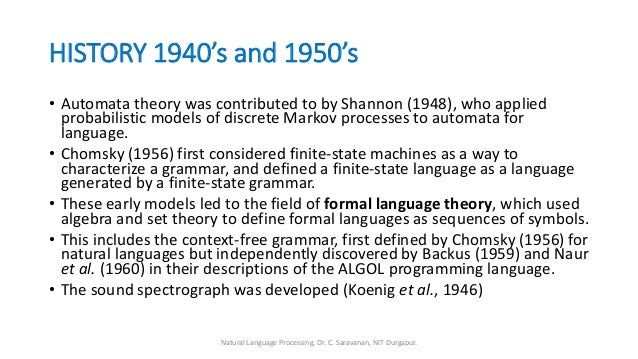 Use Of Context Free Grammar In Natural Language Processing Use Of Context Free Grammar In Natural Language Processing