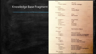 Knowledge Base Fragment
 