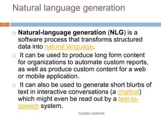 Natural language processing(AI) | PPT