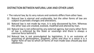 man made laws vs natural law