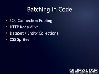 General Batching Examples<br />Shipping – Many packages on one truck<br />Train travel<br />TCP Sockets<br />