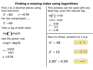 Natural Logs | PPT
