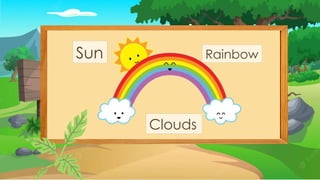 Sun
Clouds
Rainbow
 