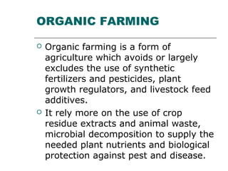 Natural organic and biological farming A Lecture By Mr Allah Dad Khan ...