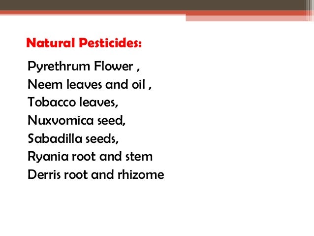 Natural Pesticides