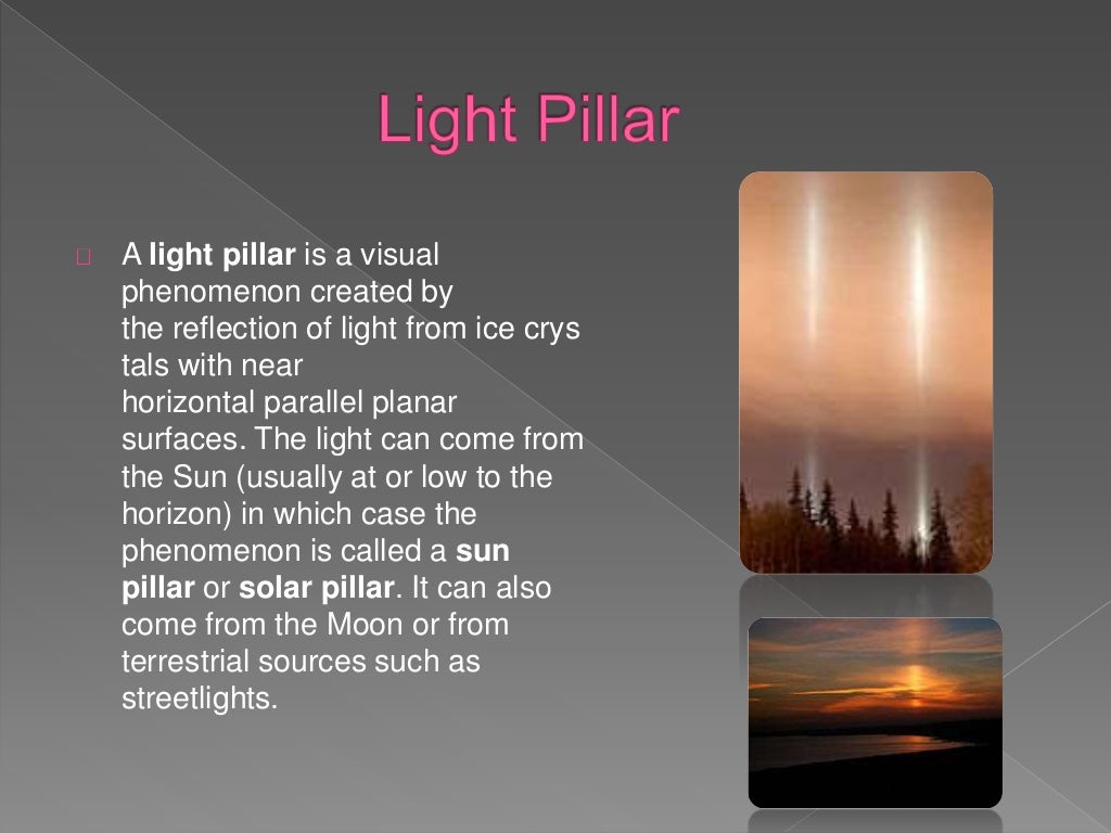 Natural phenomenon of light