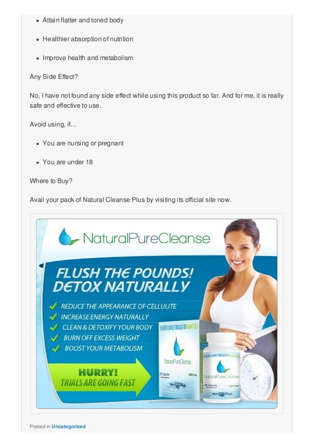 Natural Cleanse Plus be slim and trim