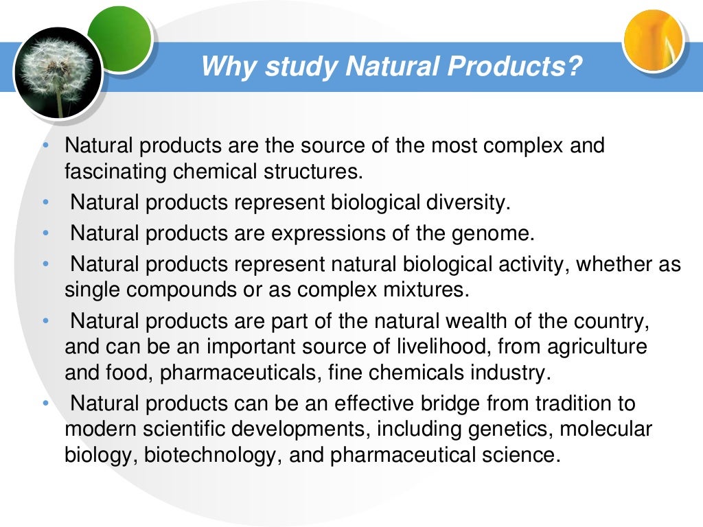 research topics on natural products