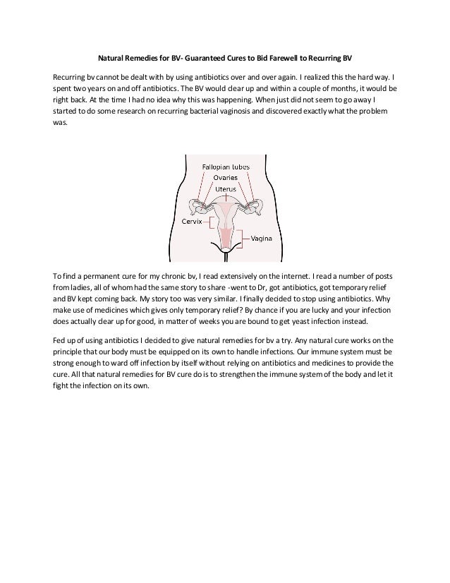 Natural Remedies for BV- Guaranteed Cures to Bid Farewell ...