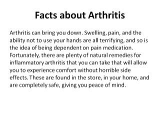 Natural remedies for inflammatory arthritis