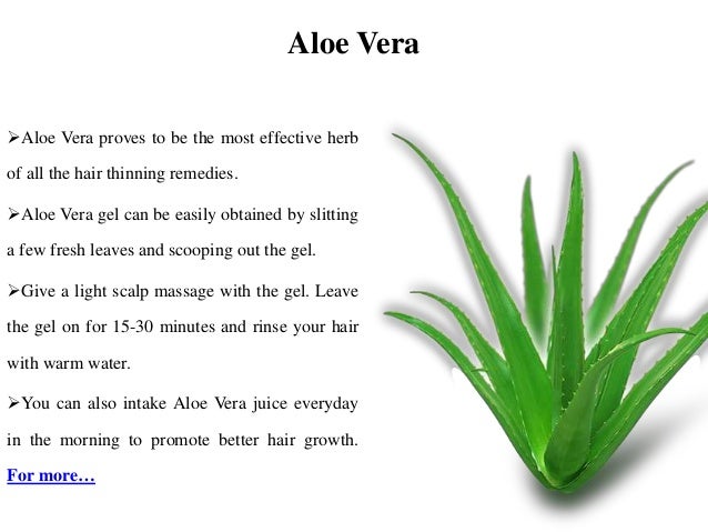 Natural Remedies To Treat Thinning Of Hair