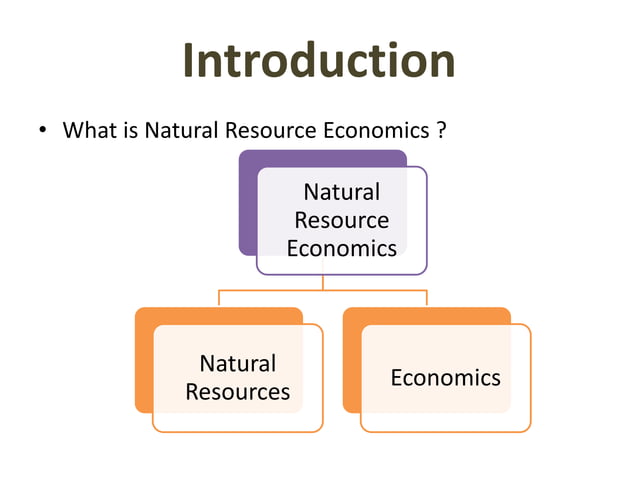 Natural resource economics | PPT