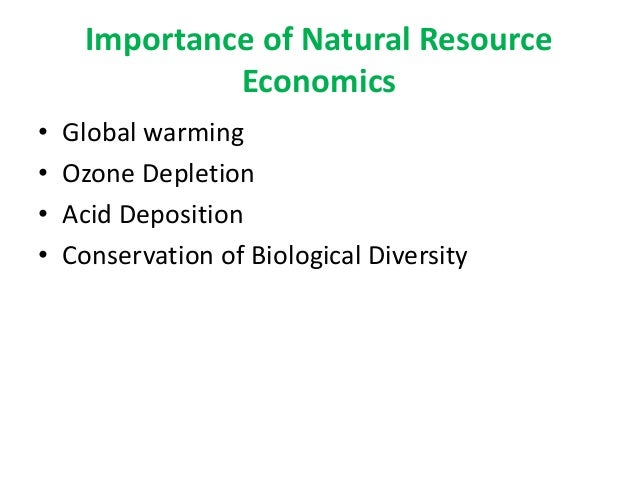 Natural Resource Economics An Introduction Natural Resource Economics An Introduction