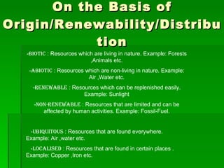 Natural resources | PPT